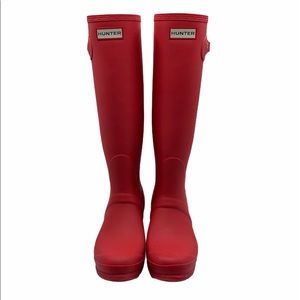 HUNTER Tall Rain Boots, Women’s Size 8 men’s 7